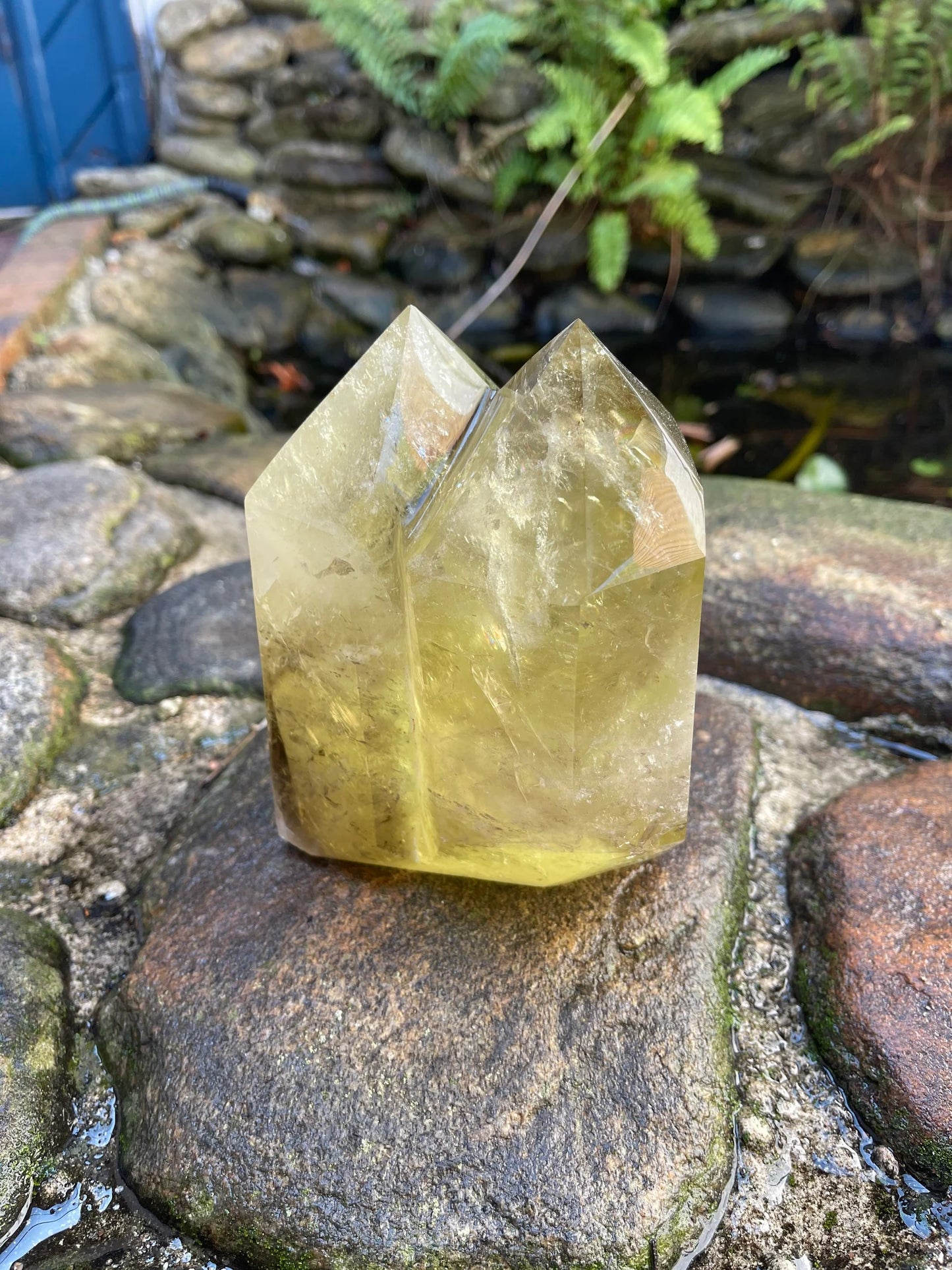 Stunning Large Twin Crystal Smoky Citrine, 4.6 lbs Smoky Citrine Tower, Crystal Magic