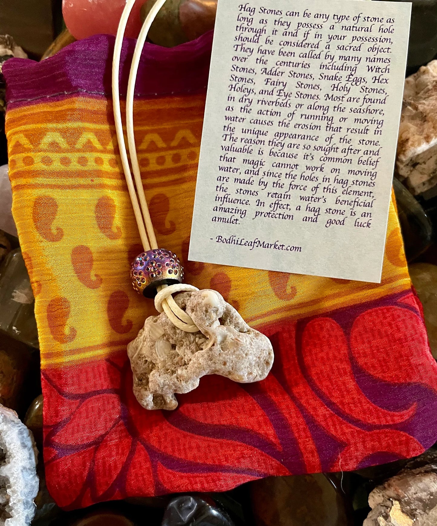 Spirited Bohemian Water Magic Amulet, Bodhi Jewelry