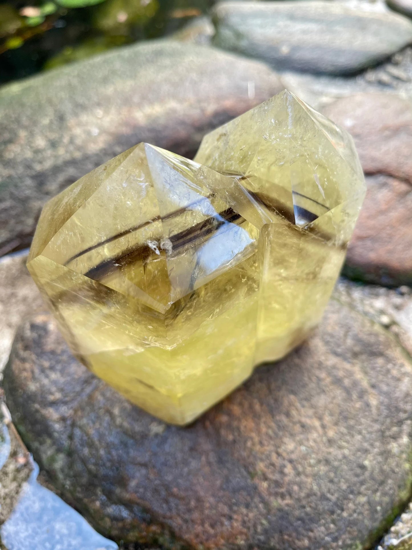 Stunning Large Twin Crystal Smoky Citrine, 4.6 lbs Smoky Citrine Tower, Crystal Magic