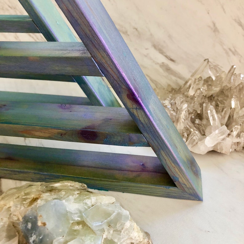 Galaxy Triangle Shelf, Amethyst Triangle, Triangle Shelves