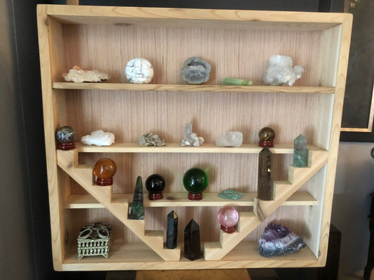 Crystal Tower Display Shelf, Essential Oil Shelf, Home Decor