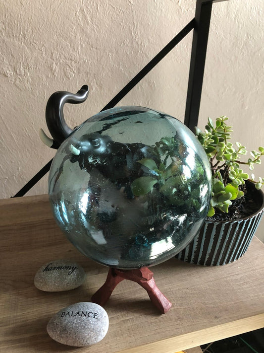 Vintage Large Fishing Glass Floats, Old World Vintage