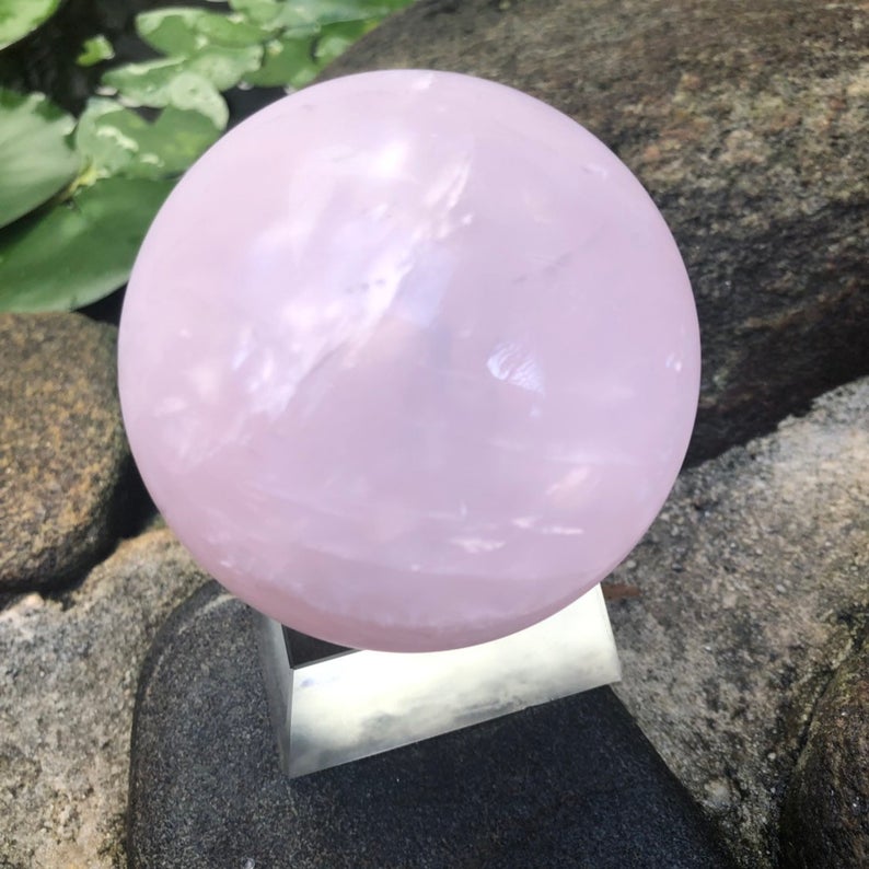 Soothing Rose Quartz Sphere, Crystal Magic