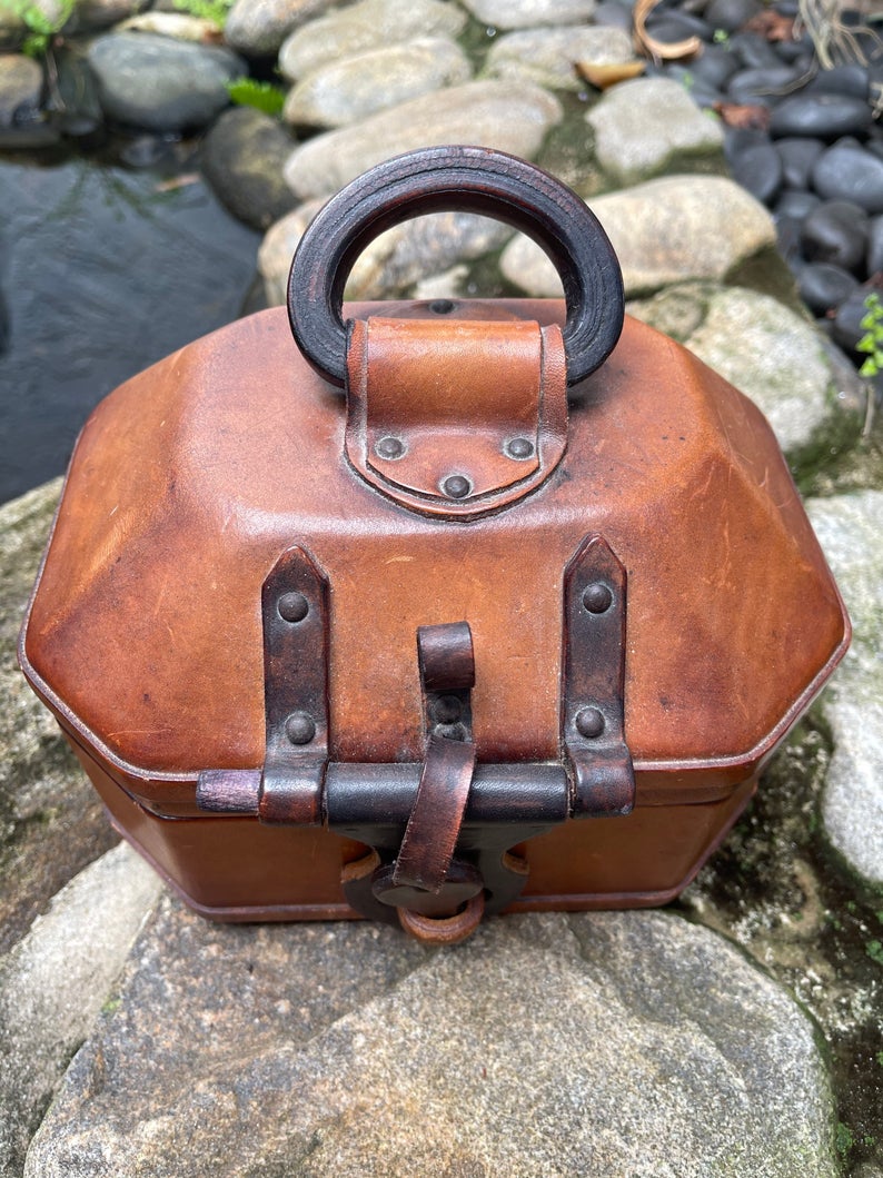 Vintage Leather Box, Old World Vintage