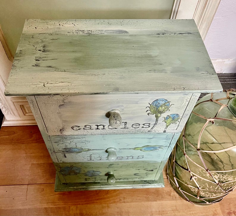 Lovecycled Chest, Vintage Cabinet, Home Decor