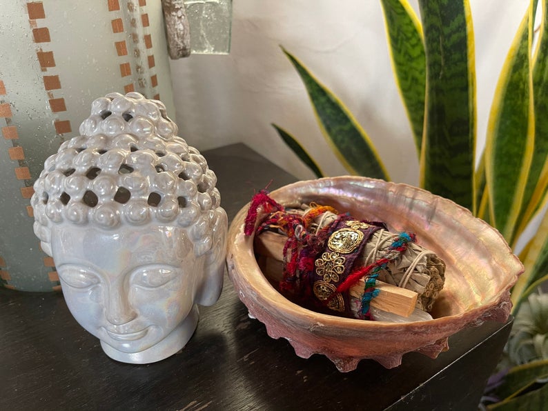 Meditation Set, Sage Bundle, Buddha Head, Gift Sets