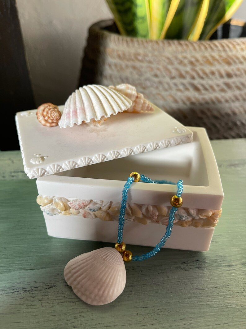 Mermaid Gift, Vintage Seashell Box, Gift Sets