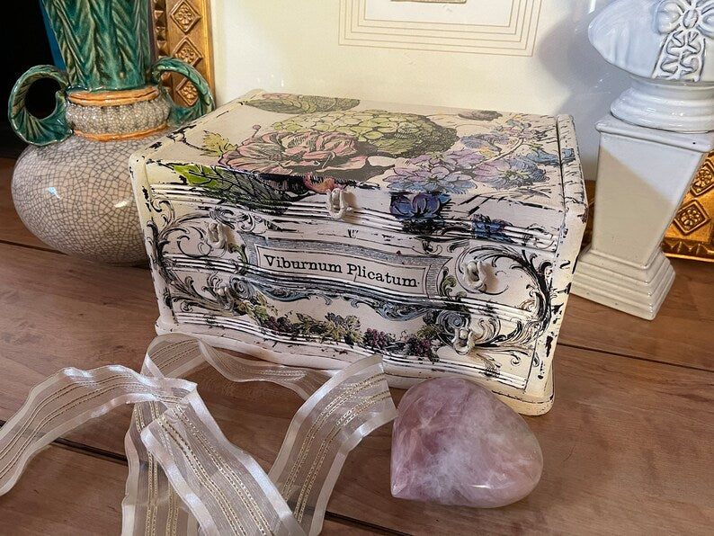 Fantastic Vintage French Country Inspired Jewelry Box, Old World Vintage