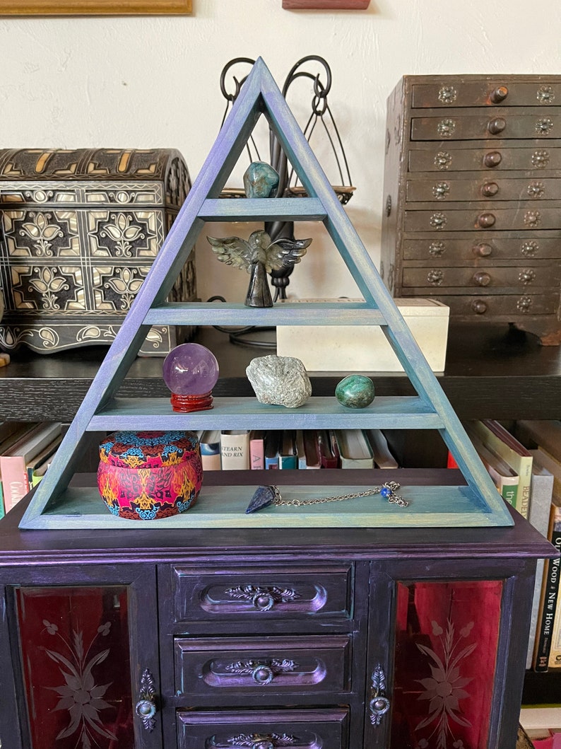 Spirited Bohemian Cabinet and Triangle Shelf, Home Decor