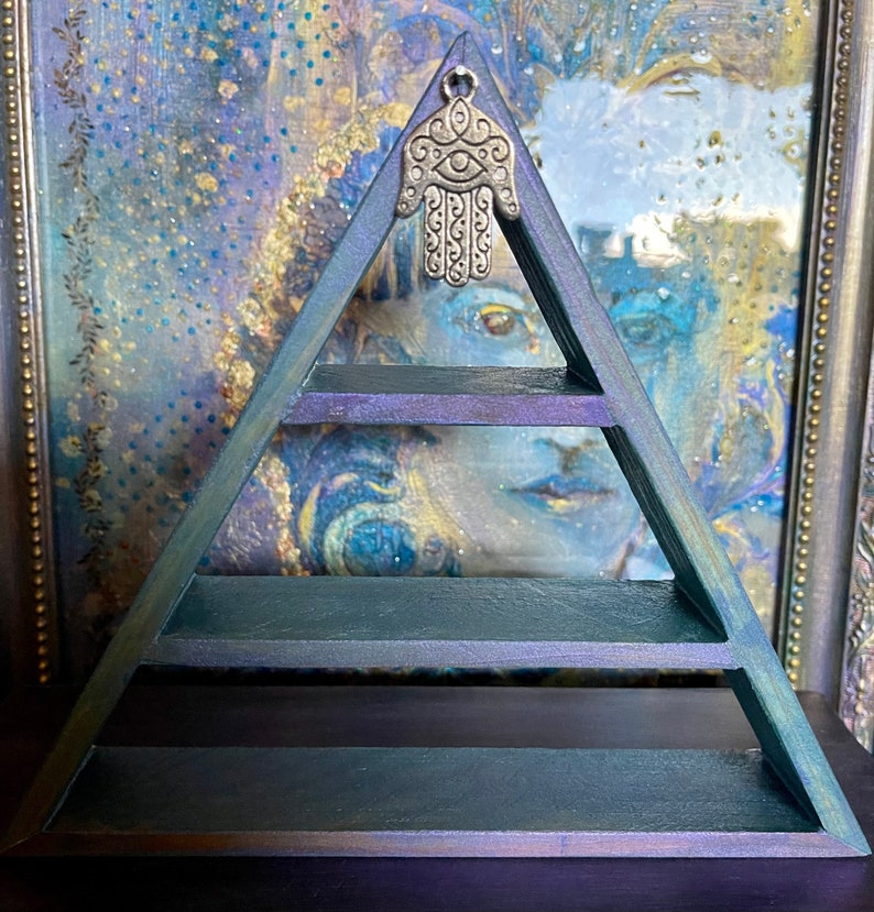 Spirited Bohemian Vintage Jewelry Box with Triangle Shelf, Gift Sets