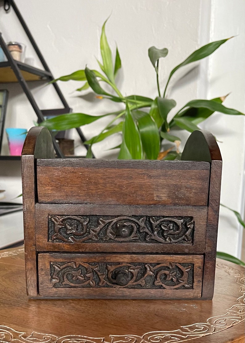 Mystical Box, Tarot Deck Box, Old World Vintage