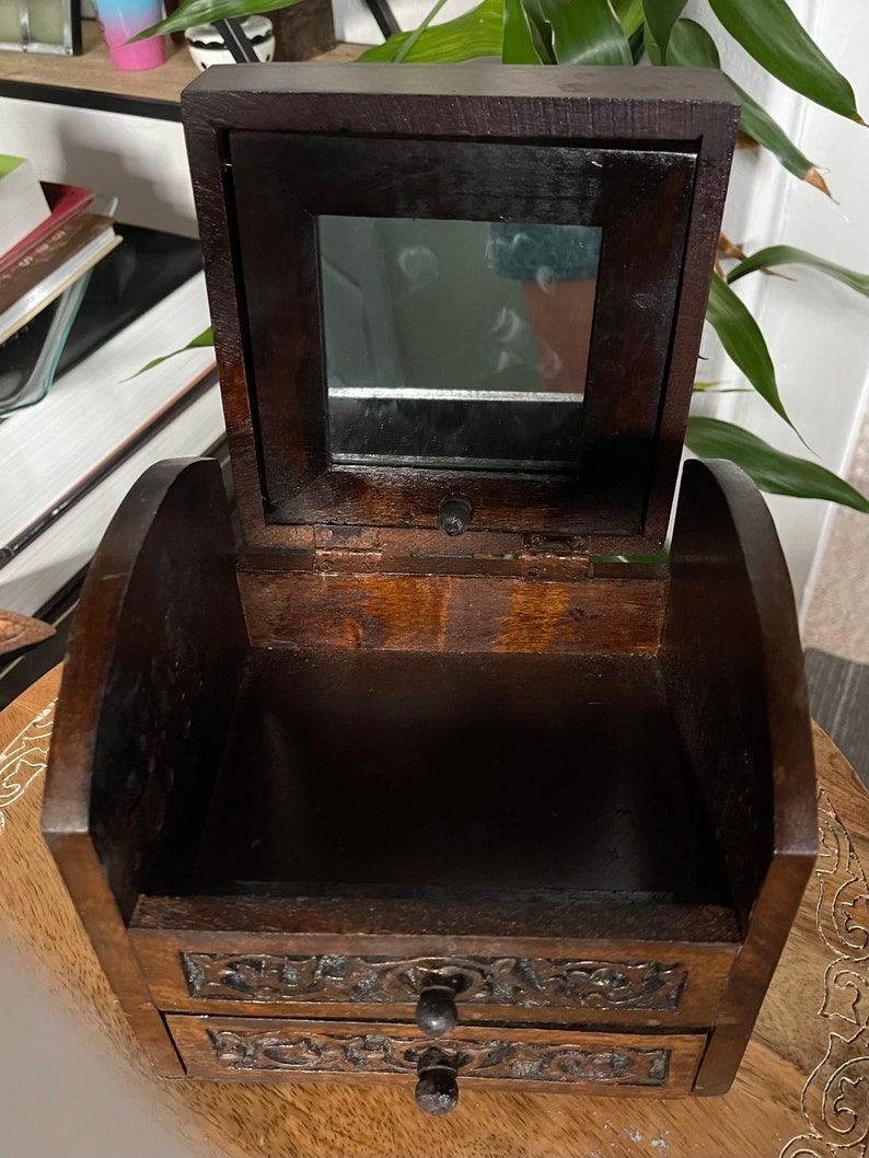 Mystical Box, Tarot Deck Box, Old World Vintage