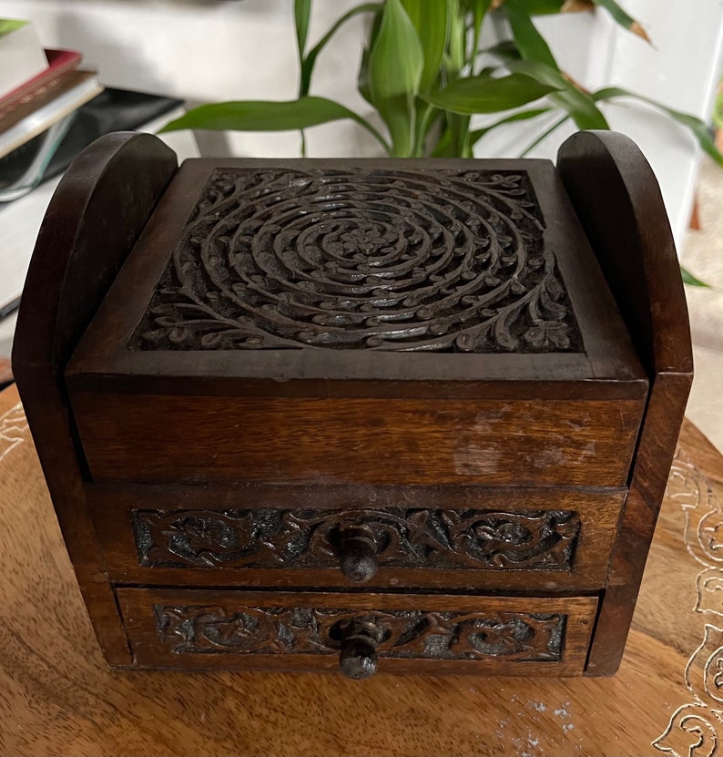 Mystical Box, Tarot Deck Box, Old World Vintage