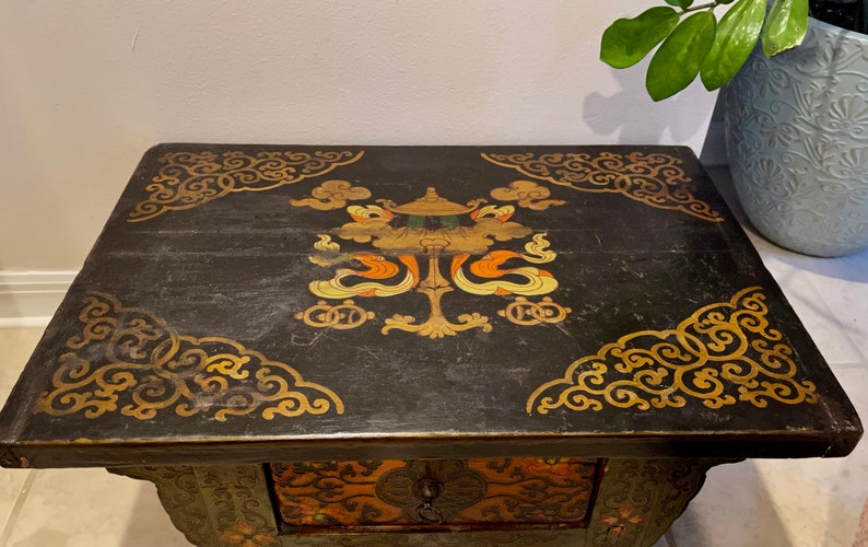Estate Vintage Chinese Prayer Table, Meditation Table, Home Decor
