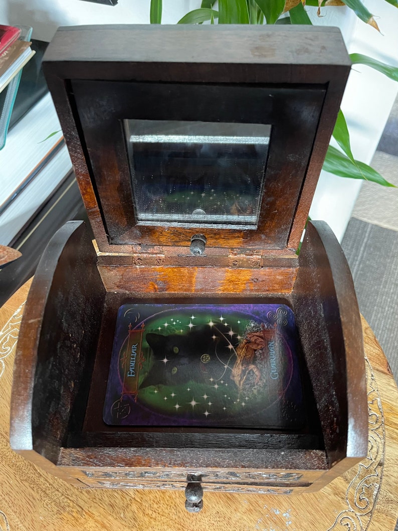 Mystical Box, Tarot Deck Box, Old World Vintage