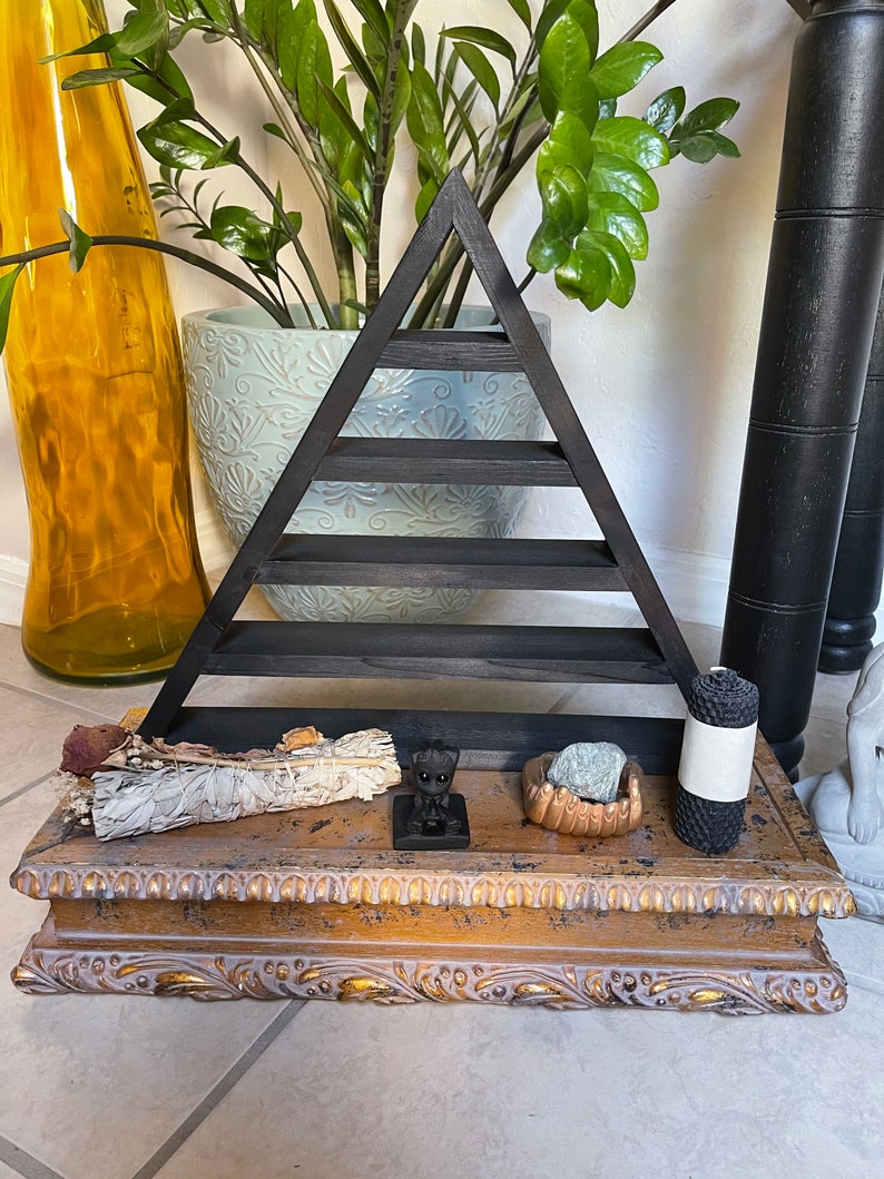 Triangle Altar, Triangle Shelf, Home Decor