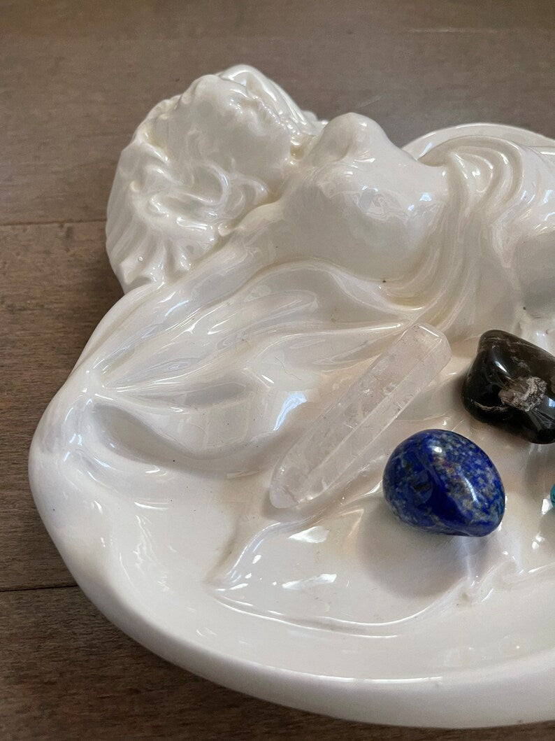 Seductive Goddess Dish, Old World Vintage