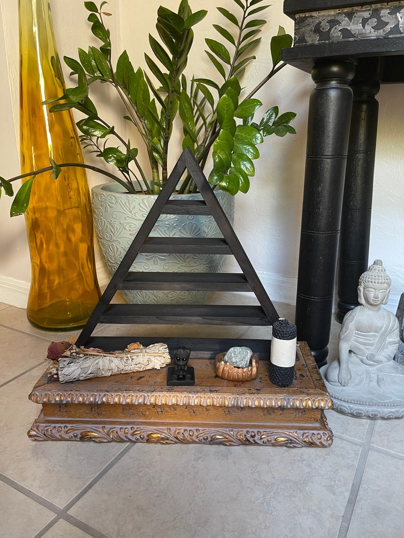 Triangle Altar, Triangle Shelf, Home Decor