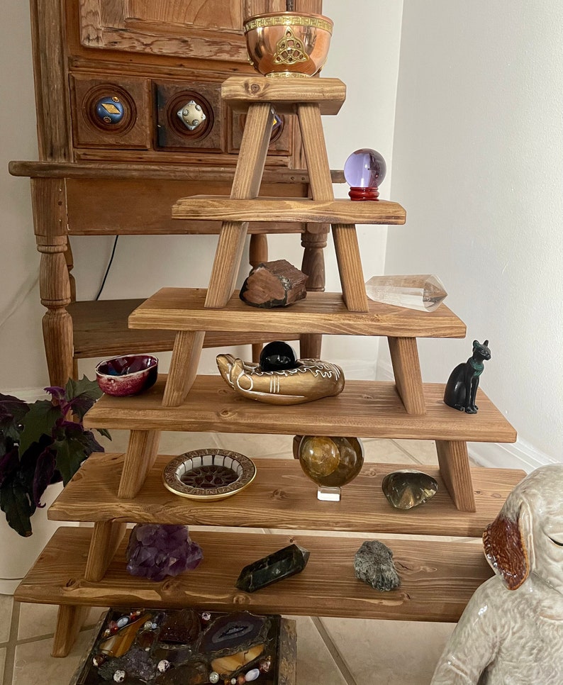 Temple Style Stacking Crystal Display, Home Decor