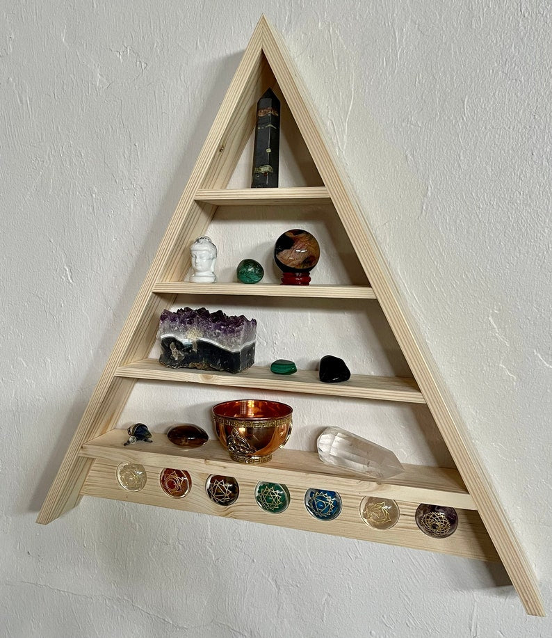 Chakra Triangle Shelf, Home Decor