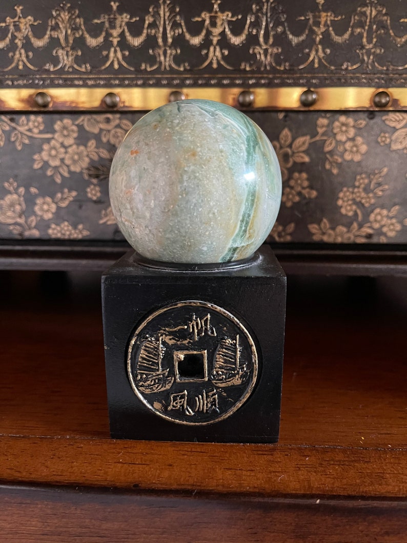 Amazonite Sphere, 2 Inch Amazonite Sphere, Crystal Magic