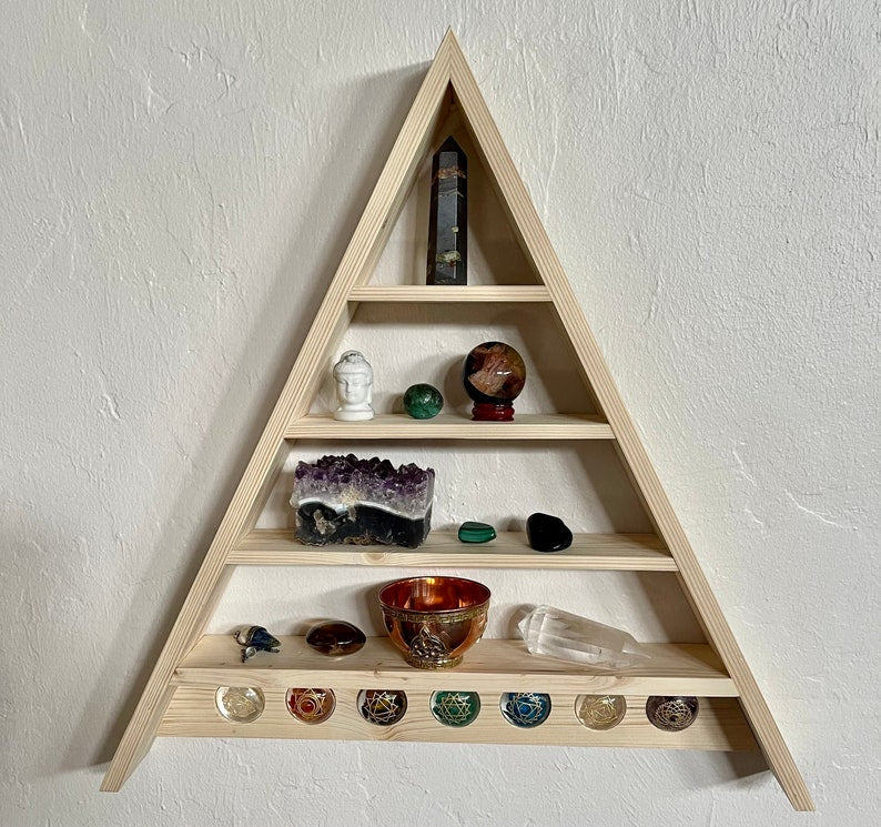 Chakra Triangle Shelf, Home Decor