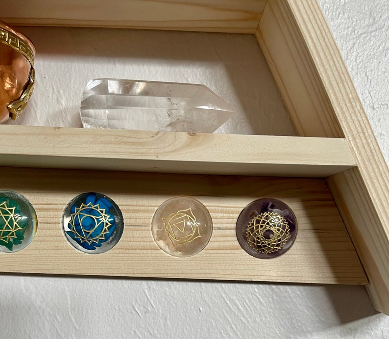 Chakra Triangle Shelf, Home Decor