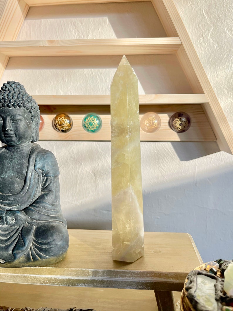 Beautiful Energy, Rainbow Citrine Tower, Crystal Magic