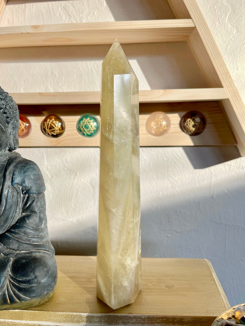 Beautiful Energy, Rainbow Citrine Tower, Crystal Magic