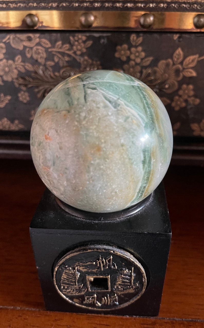 Amazonite Sphere, 2 Inch Amazonite Sphere, Crystal Magic