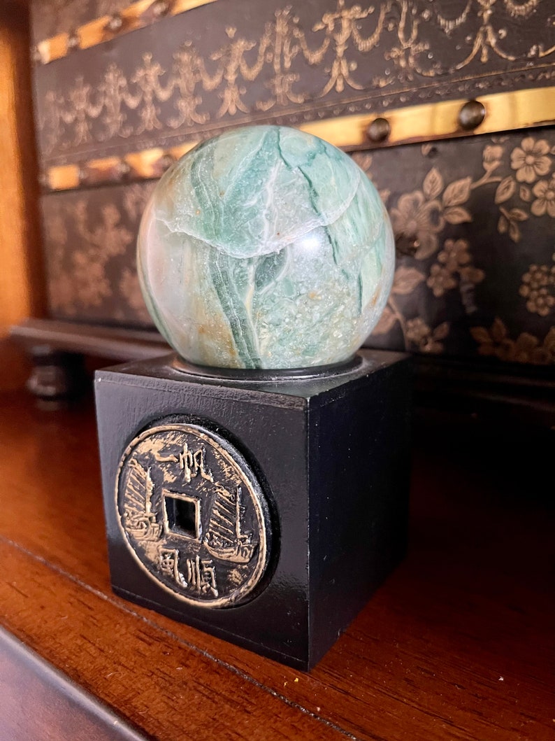 Amazonite Sphere, 2 Inch Amazonite Sphere, Crystal Magic