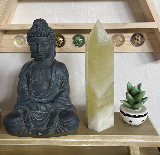Beautiful Energy, Rainbow Citrine Tower, Crystal Magic