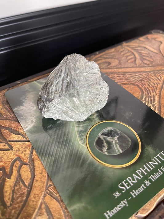 Stunning Seraphinite Rough Crystal, Crystal Magic