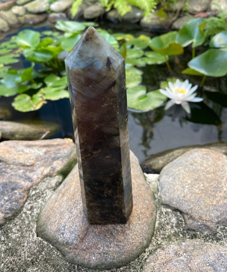 Tall With Gorgeous Flash, Tall Labradorite Tower, Crystal Magic