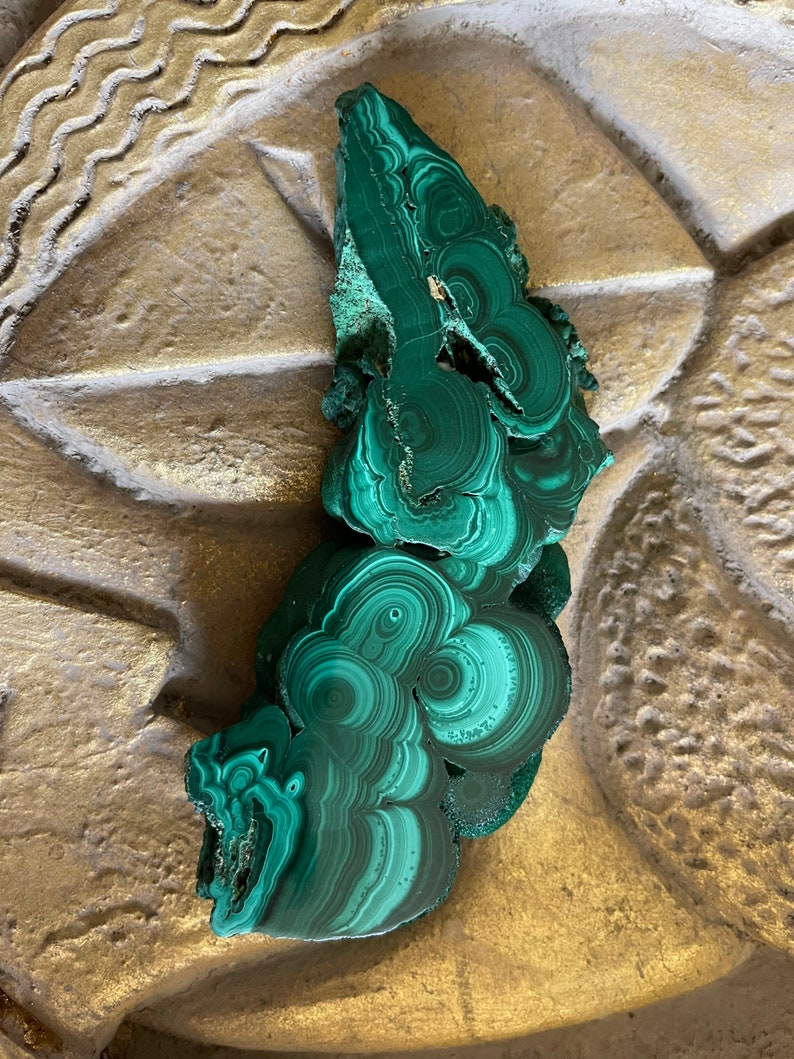 Beautiful Malachite Slice, 220g Malachite, Crystal Magic