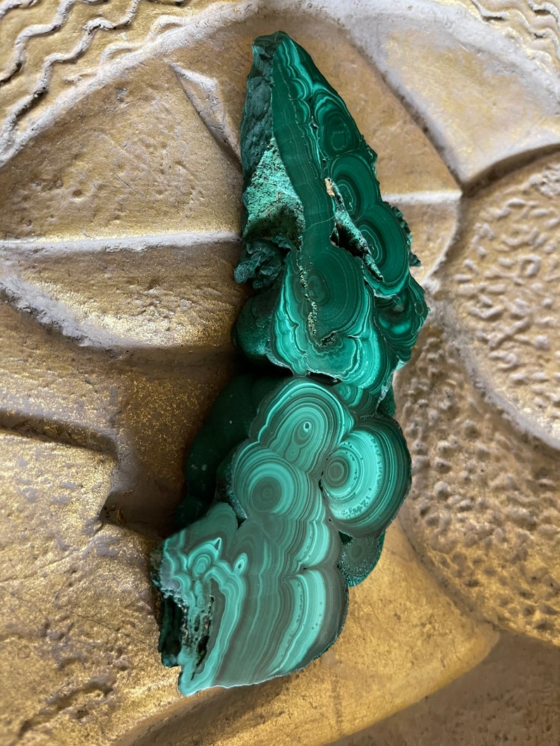 Beautiful Malachite Slice, 220g Malachite, Crystal Magic