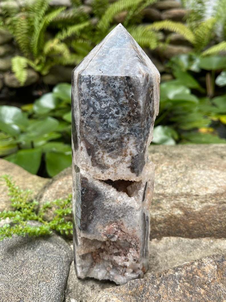 Druzy Tower White Sphalerite, Crystal Magic