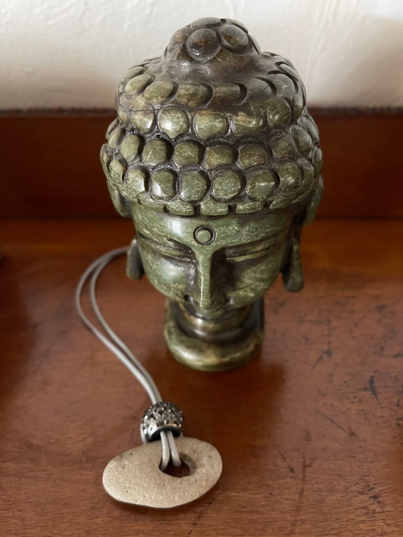 Adder Stone Amulet, Stone Pendant, Bodhi Jewelry