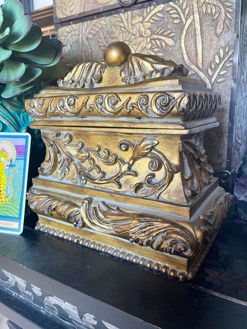 Magical Vintage Ornate Box, Old World Vintage