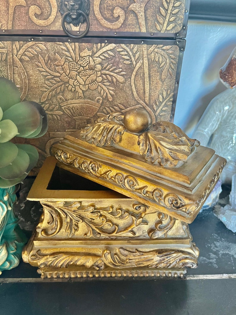 Magical Vintage Ornate Box, Old World Vintage