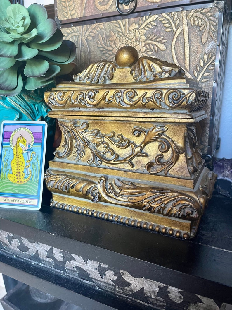 Magical Vintage Ornate Box, Old World Vintage