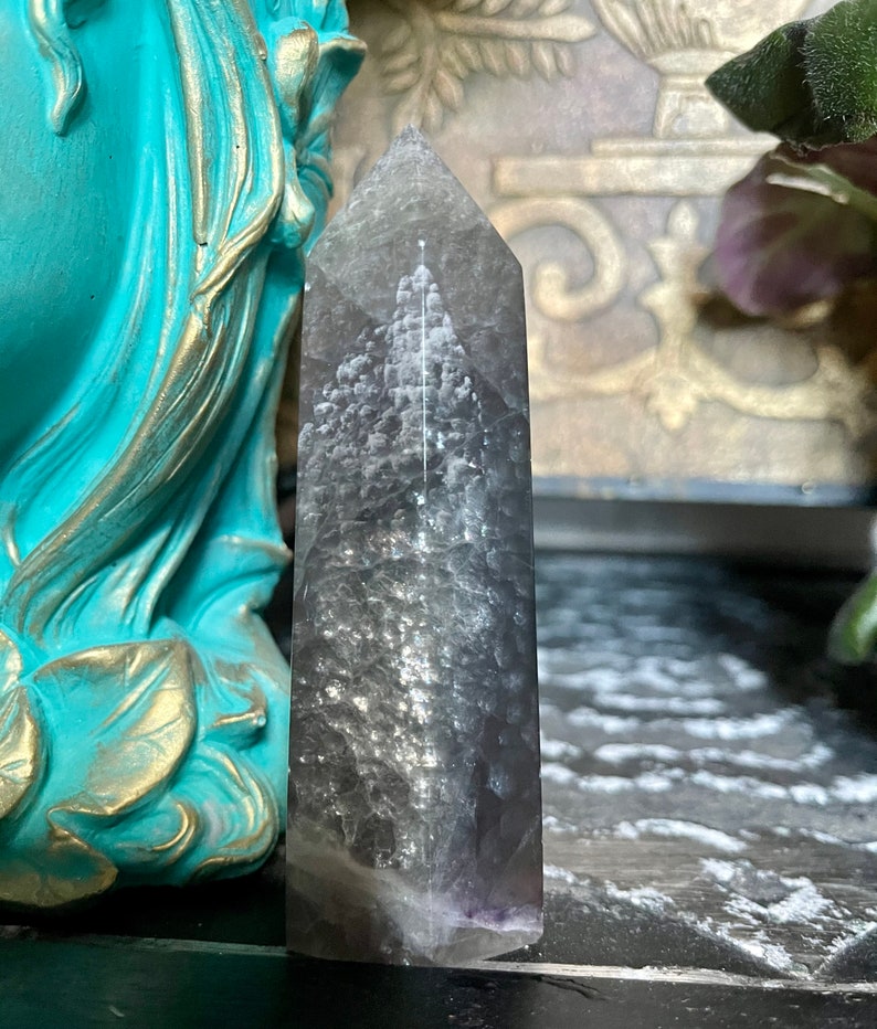 Beautifully Banded Rainbow Fluorite Tower, Crystal Magic