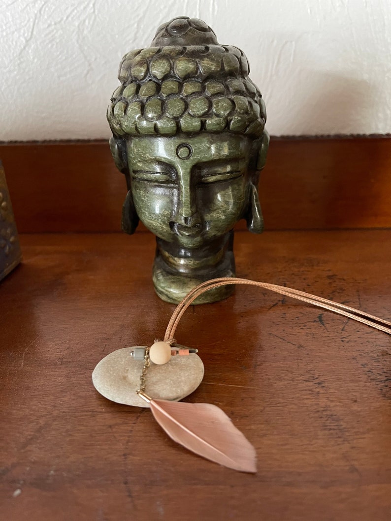 Mystical Water Magic Amulet, Hag Stone Necklace, Bodhi Jewelry