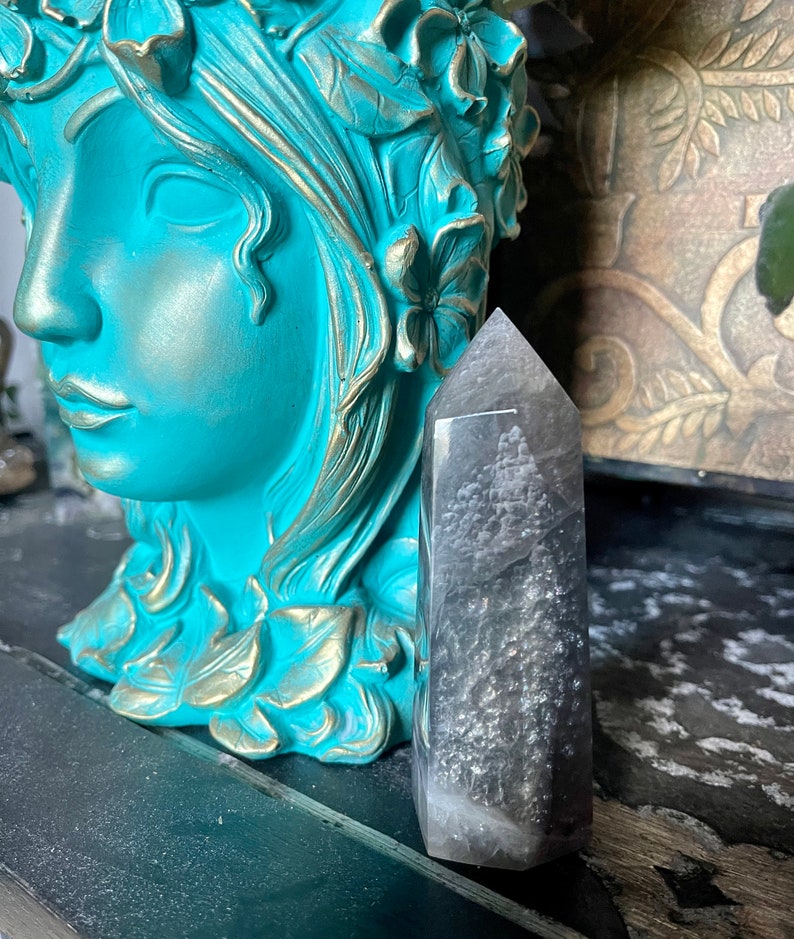 Beautifully Banded Rainbow Fluorite Tower, Crystal Magic
