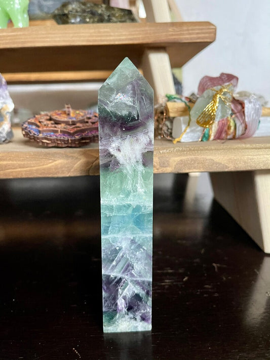 Rainbow Fluorite Tower, High Quality, Crystal Magic