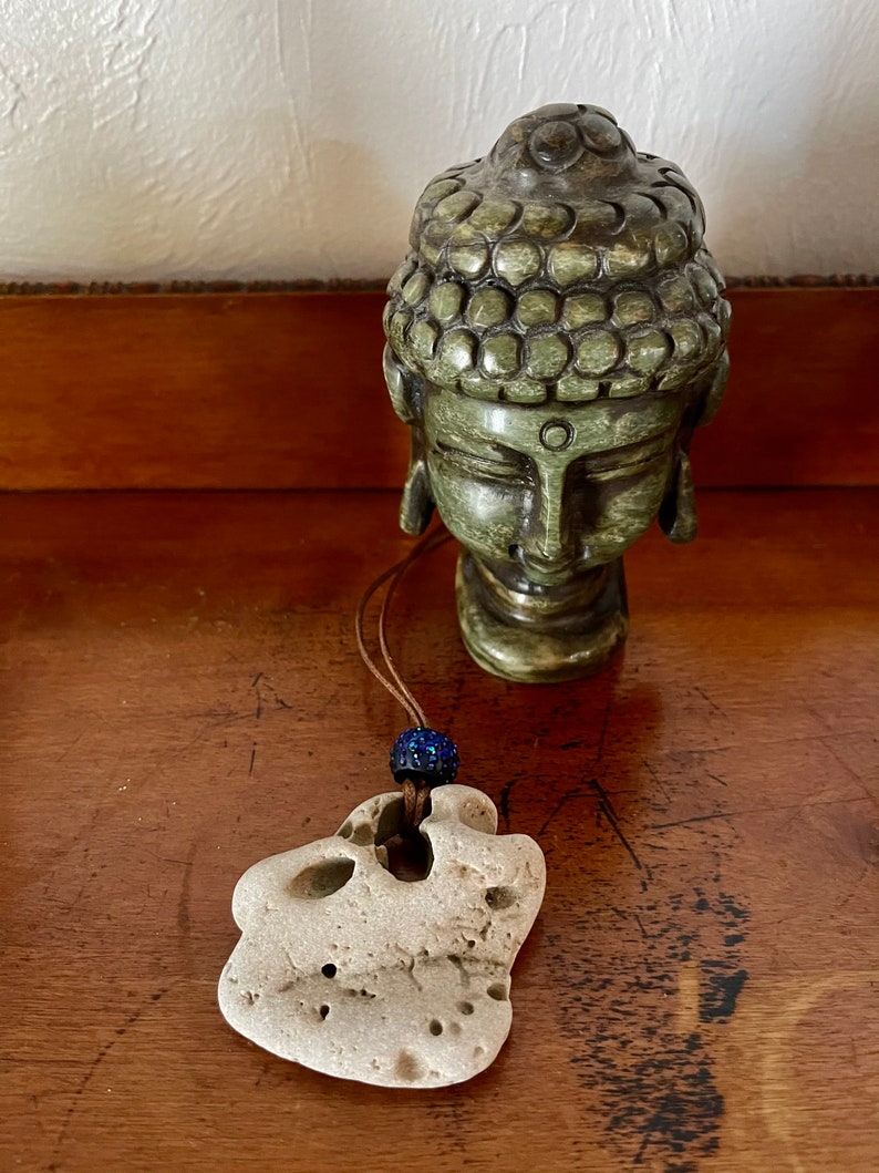 Beautiful Large Hag Stone Amulet, Water Energy, Bodhi Jewelry