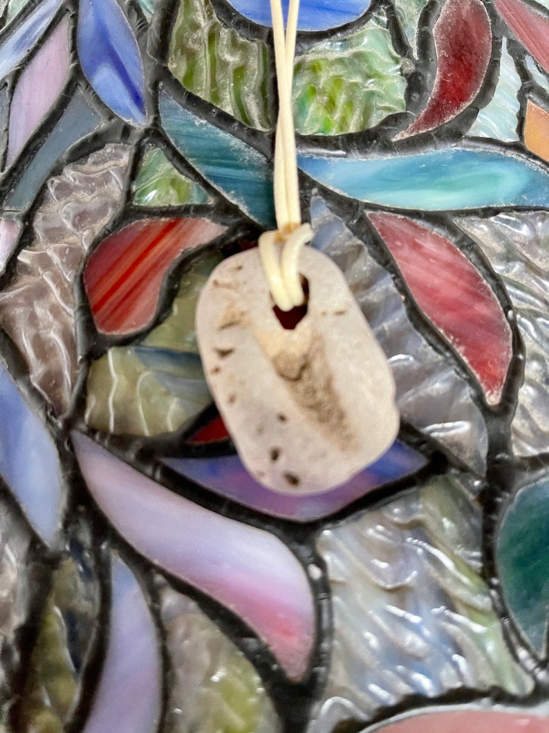 Adder Stone Pendant, Natural Beach Stone, Bodhi Jewelry