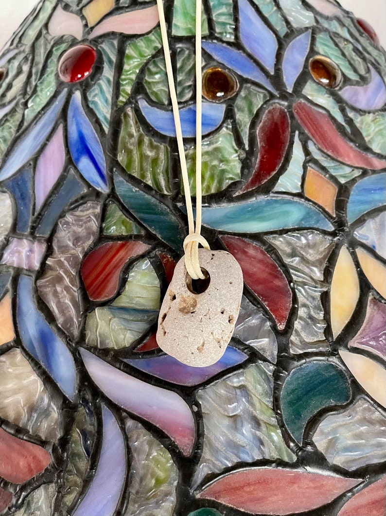 Adder Stone Pendant, Natural Beach Stone, Bodhi Jewelry