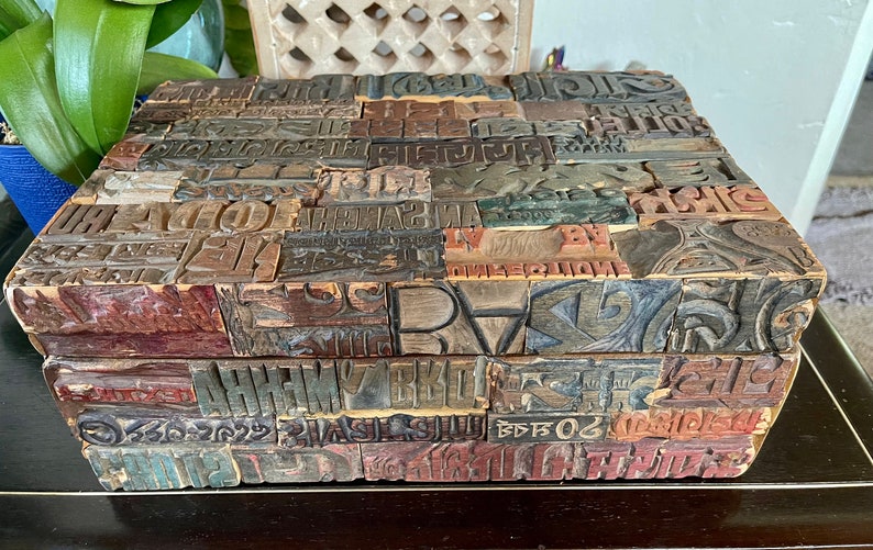 Fantastic and Unusual Large Stamp Box, Old World Vintage