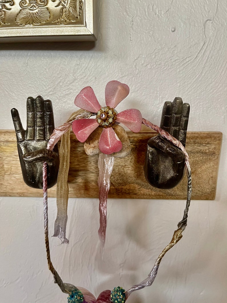 Spring Spirited Bohemian Hag Stone Amulet, Home Decor, Gift